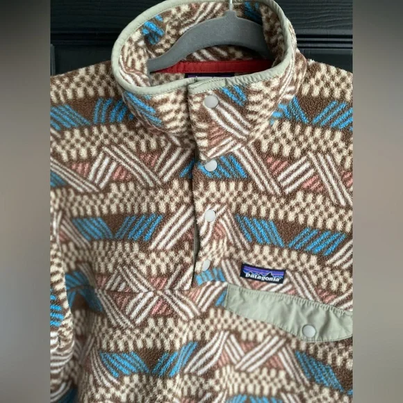 Patagonia Mens Synchilla Snap-T Fleece Pullover Cliffside Brown-Size XXS - Picture 5 of 8